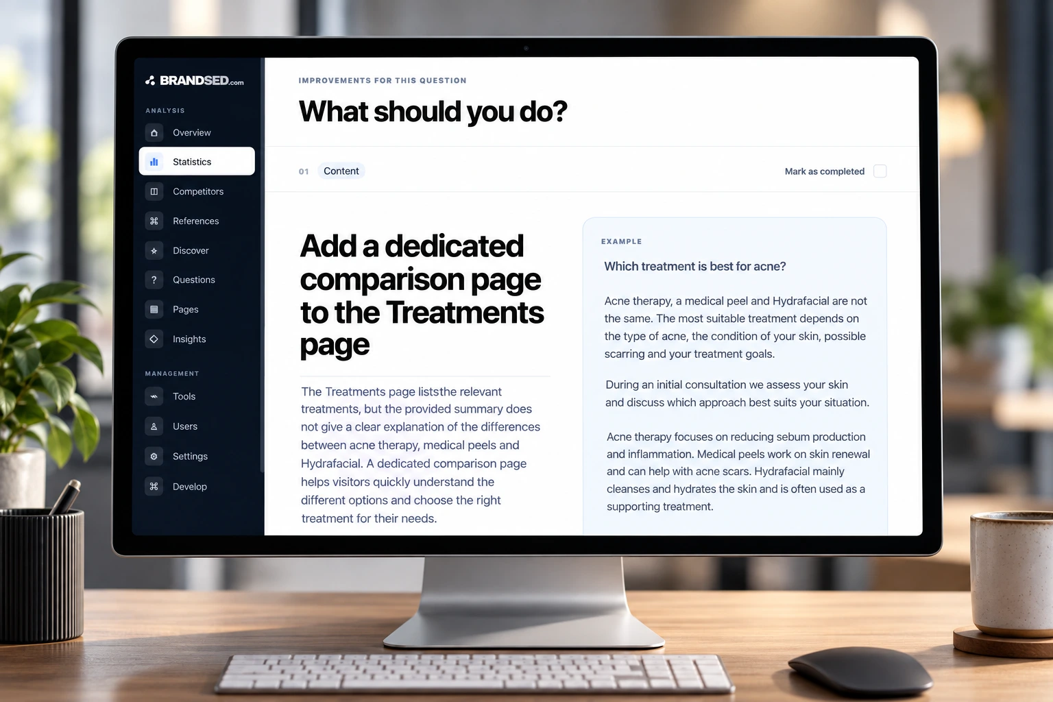 Brandsed toont concrete verbeterpunten om vaker genoemd te worden in AI